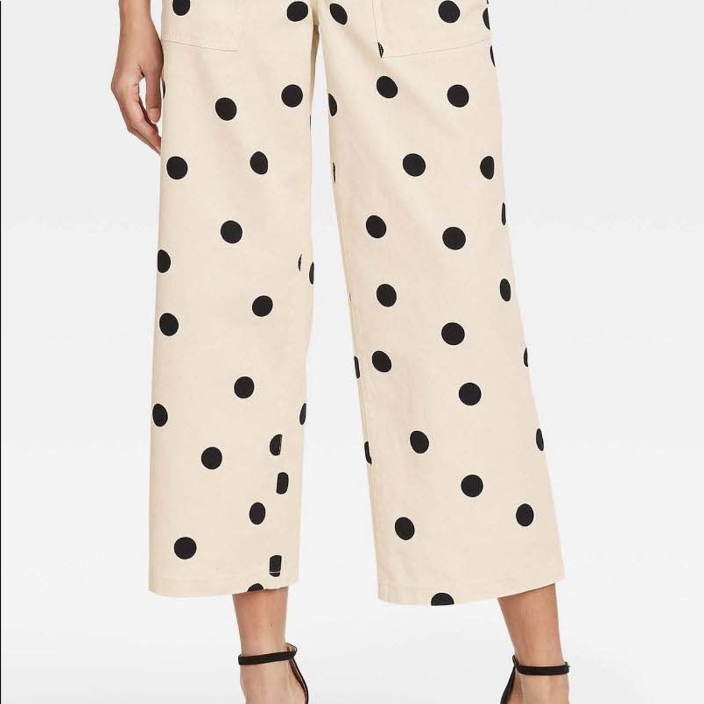 Polka dot culottes